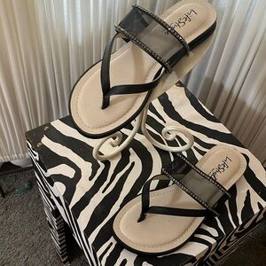 Life Stride Soft System Radiant Glow, Black size 6W Black with Bling 💍